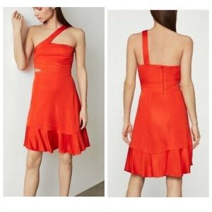 bcbg color vibrant orange cutout